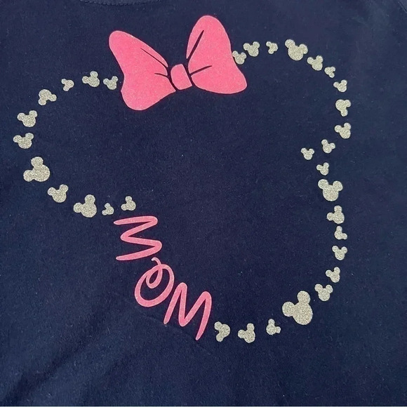 Navy Blue Women’s XL Mom Minnie Mouse Disney Tee Shirt - Picture 3 of 5